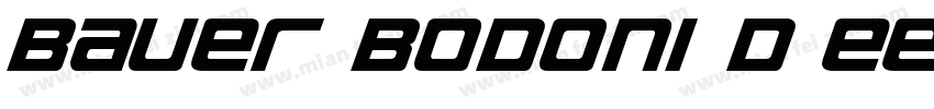 Bauer Bodoni D EE Bo字体转换